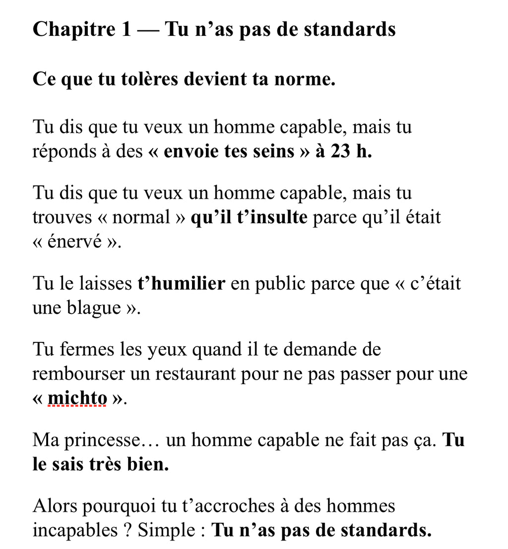 Les 5 erreurs qui t’empêchent de trouver un homme capable